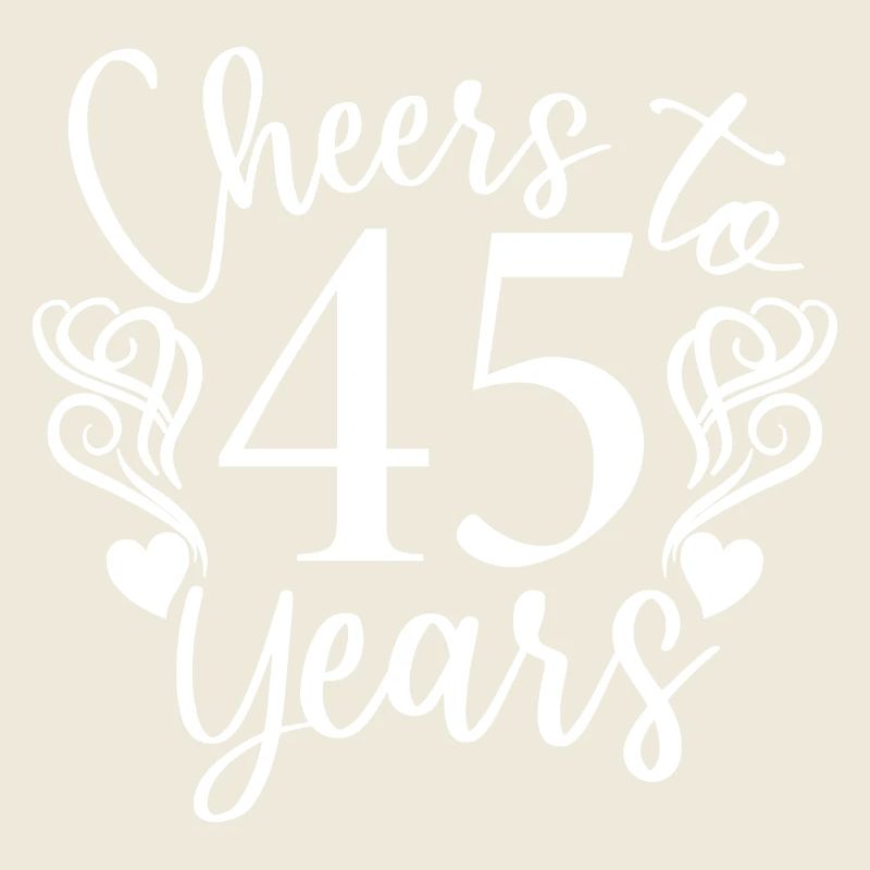 Vive le 45e anniversaire de 45 ans