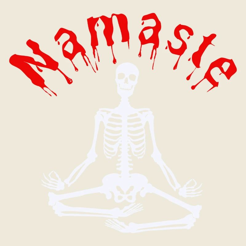 Namaste Skeletton- Halloween