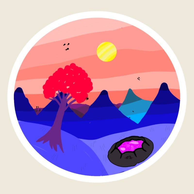 Surreale Landschaft
