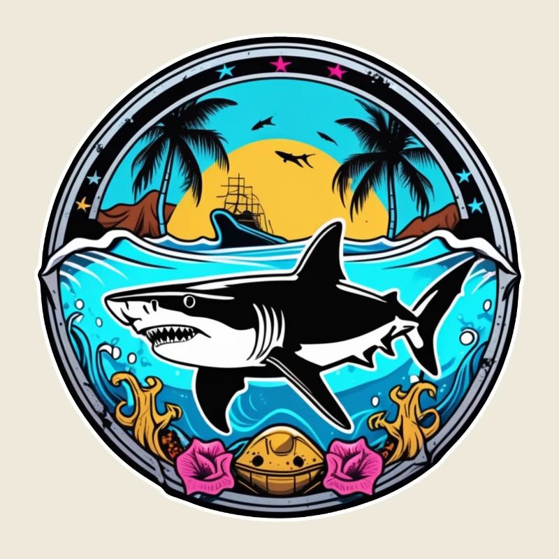 Shark & Sunset