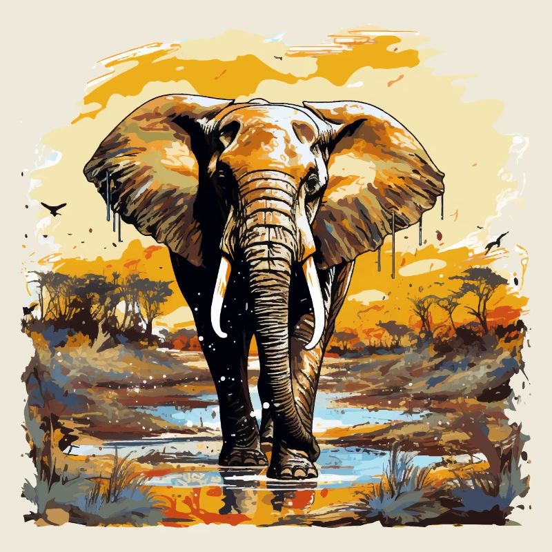 Elefantenen Design Elefant Tier Rüsseltier