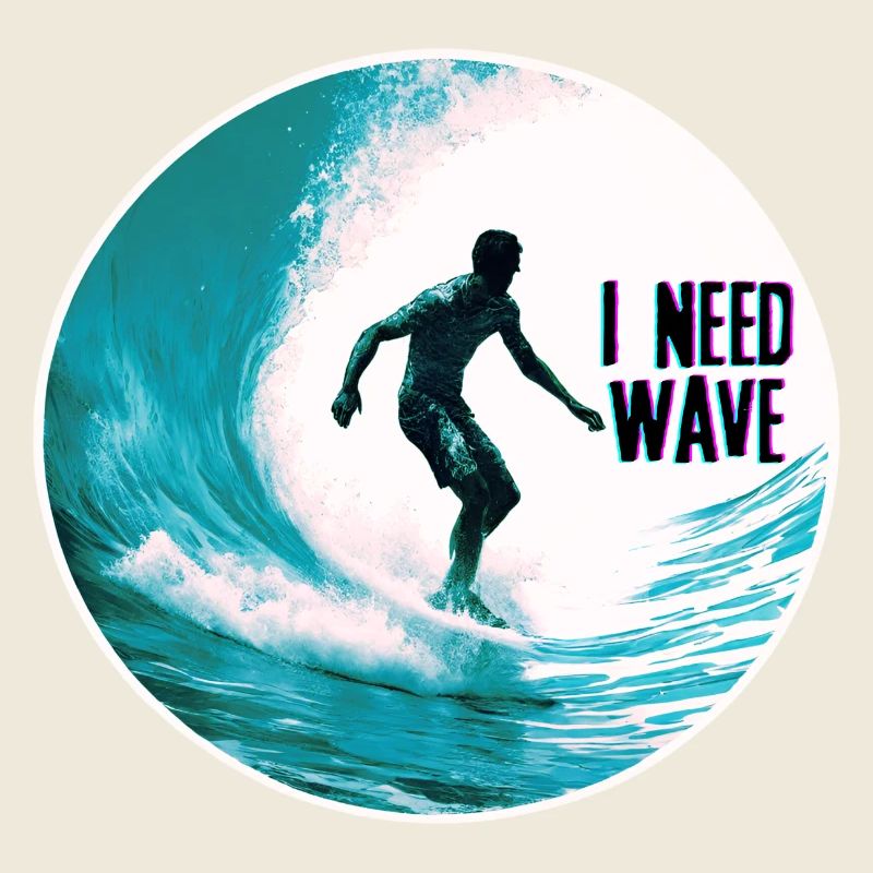 Surfer on the Wave I Need Wave