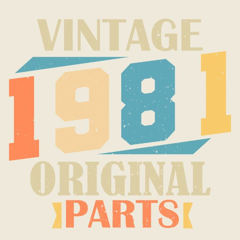 Monat 1981. 1981 Geburtstagsgeschenk. 43 Jahre alt Birt