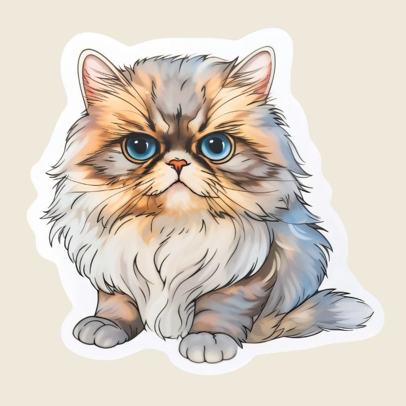 Persian cat chubby