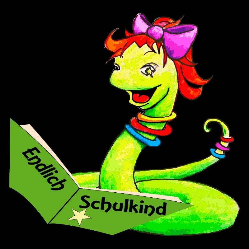 Finally schoolchild Wurmlerin from children's book
