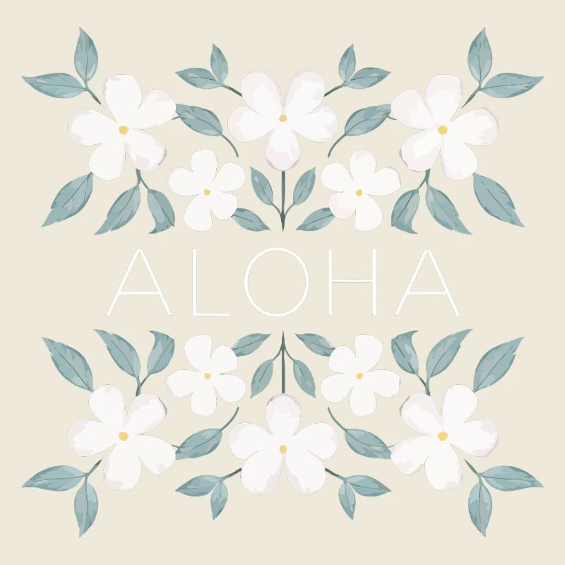 Aloha Florale Wandkunst