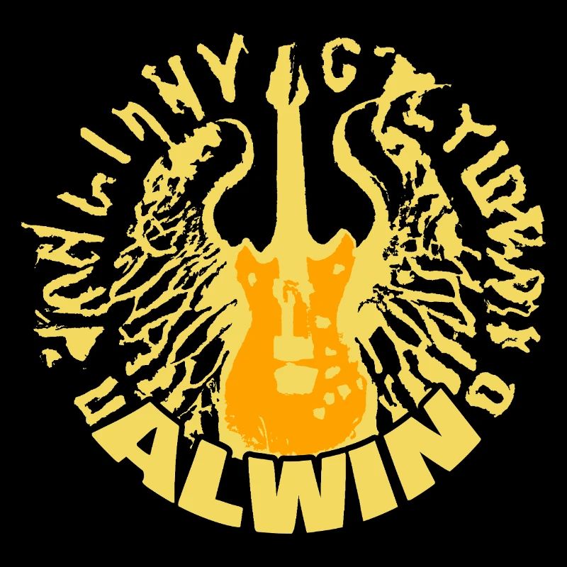 Alwin à la guitare