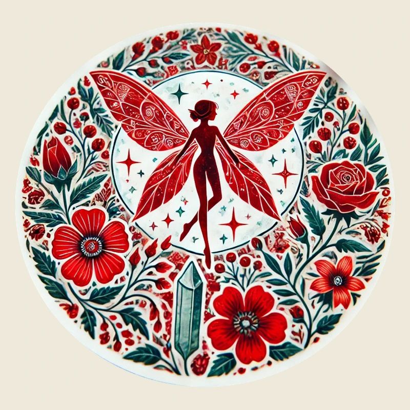Fée rouge vintage