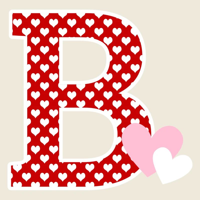 Buchstabe B Herz