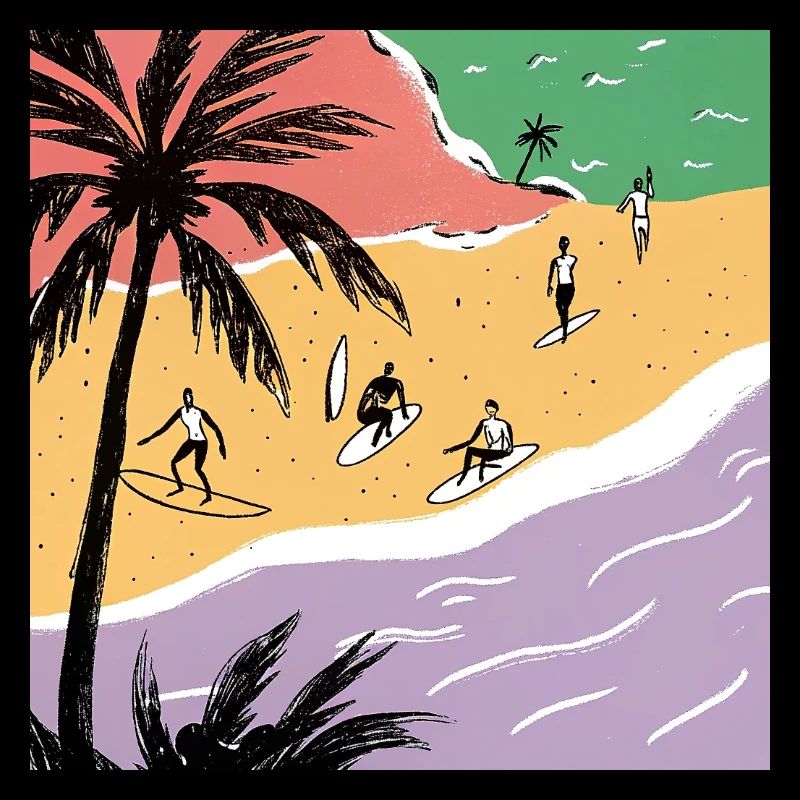 La vie à la plage