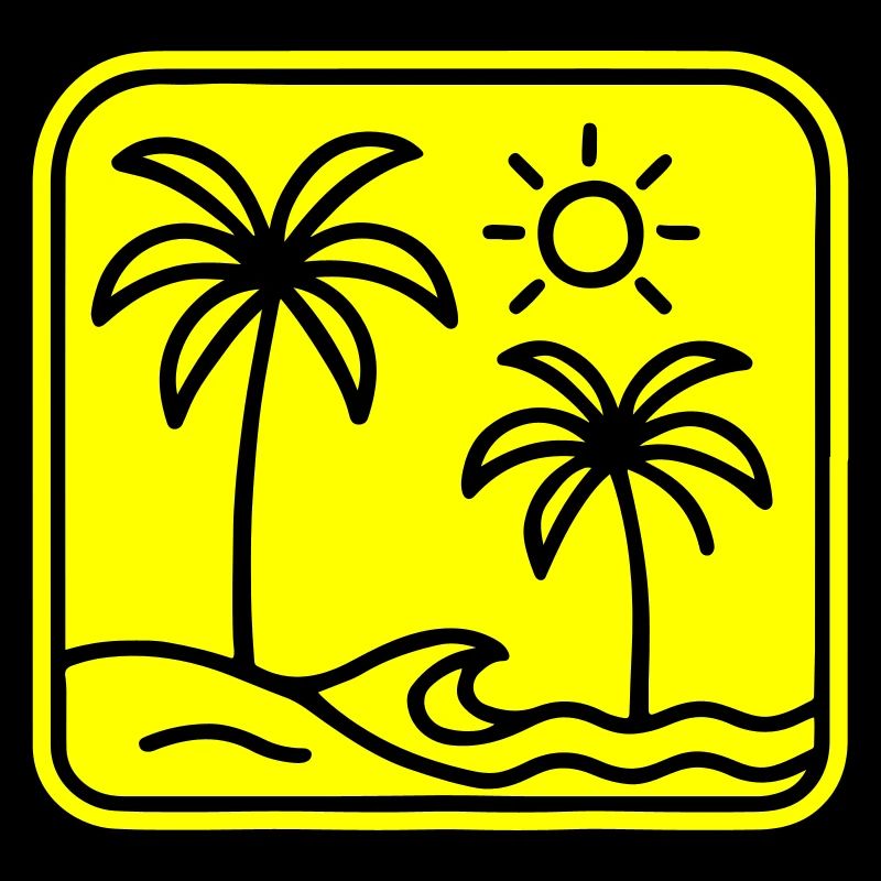 Plage de Palm Trees