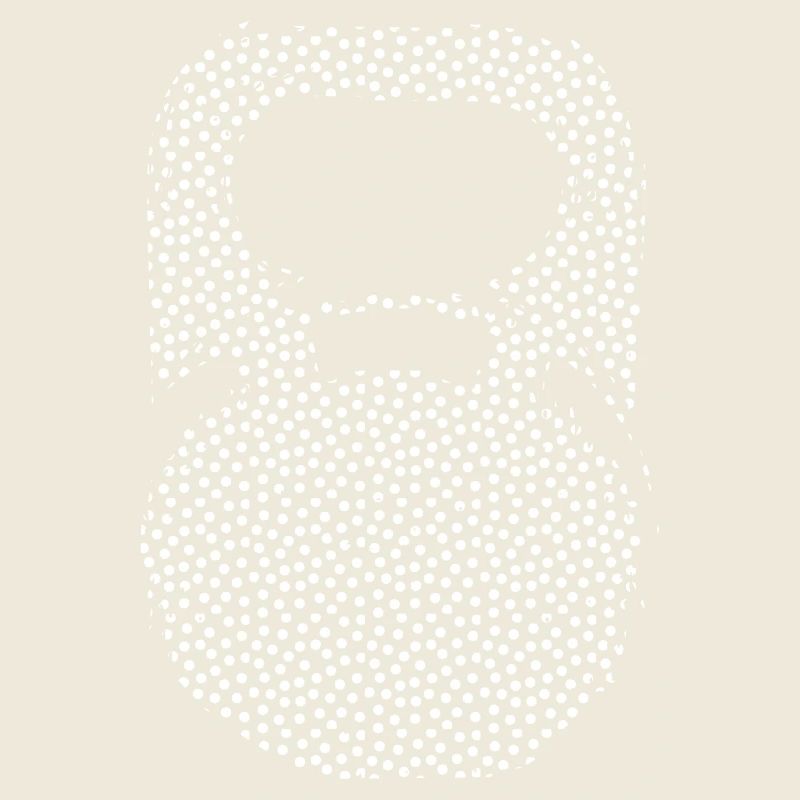 Kettlebell Dots white