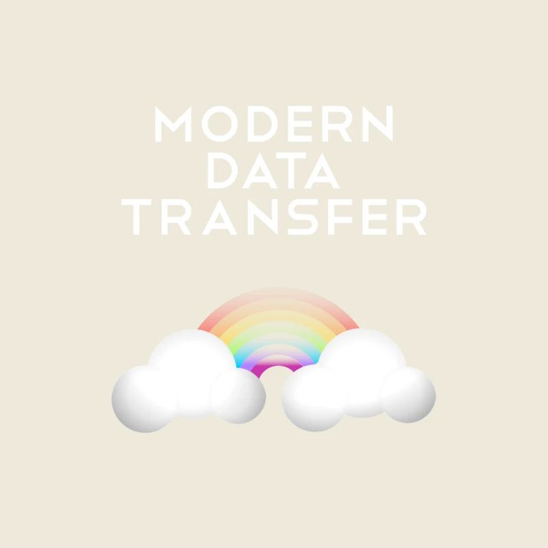 Moderne Datentransfer Wolken Informatiker Geschenk