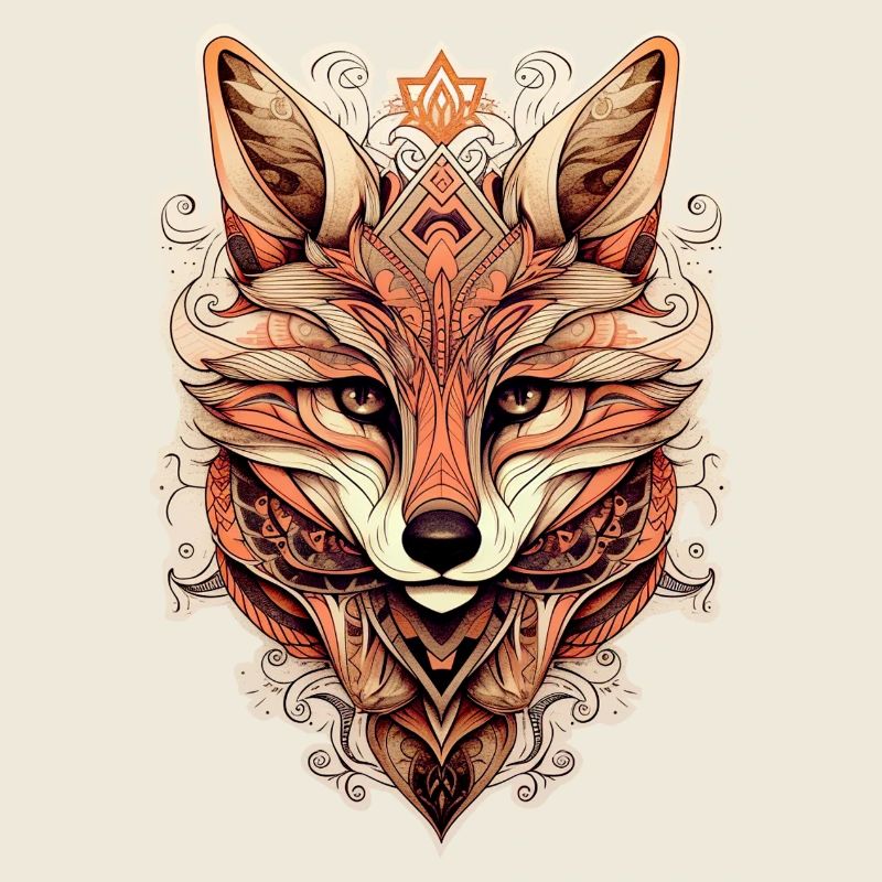 Fox Ornamental Style - Boho