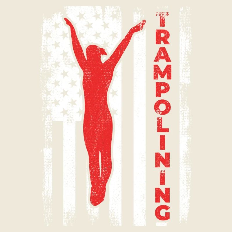 Drapeau des États-Unis Trampoline patriotique