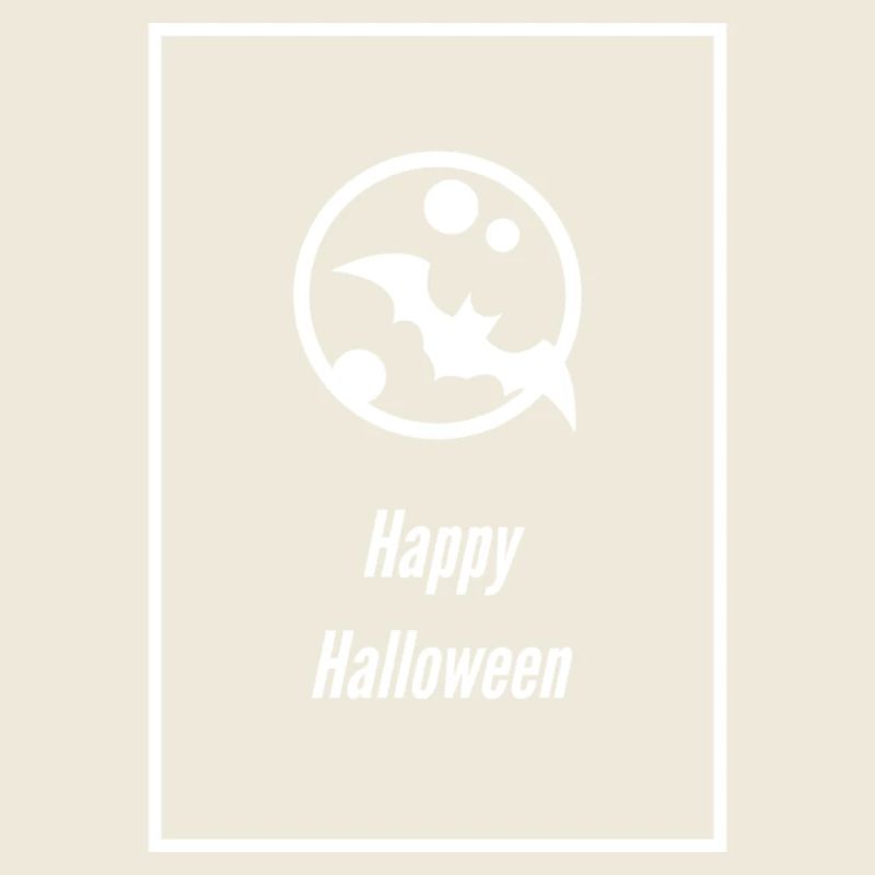 Halloween Bat Circle Graphic