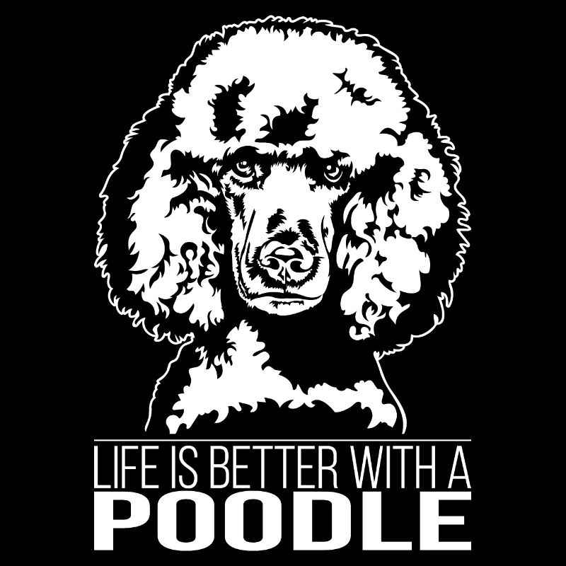 Pudel Poodle life is better Hund Wilsigns