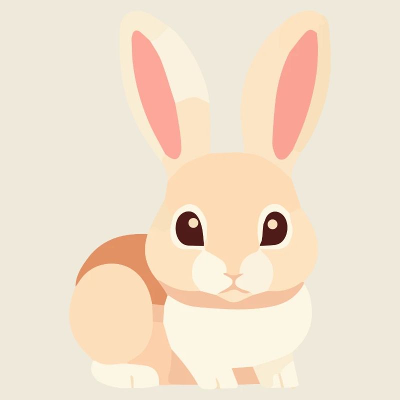 Cute Baby Bunny Rabbit Long Ears Easter