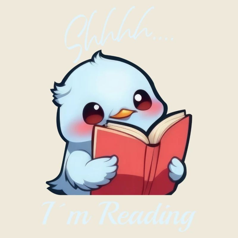 Vogel mit Buch