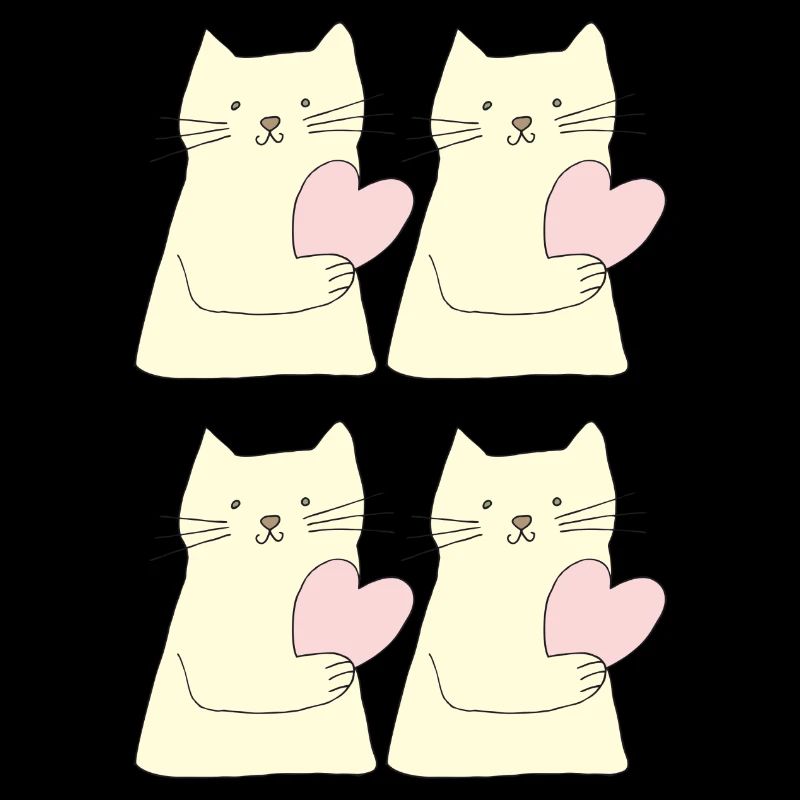 katze 4fach herz