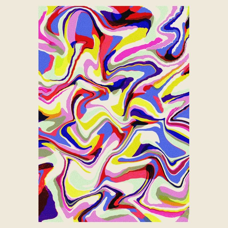 Abstract colorful pattern liquid
