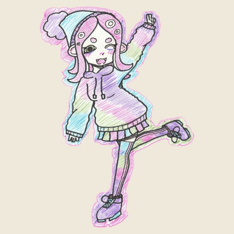 Inkling Mädchen | Pink | Splatoon