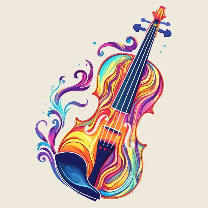 Violin Comic Look