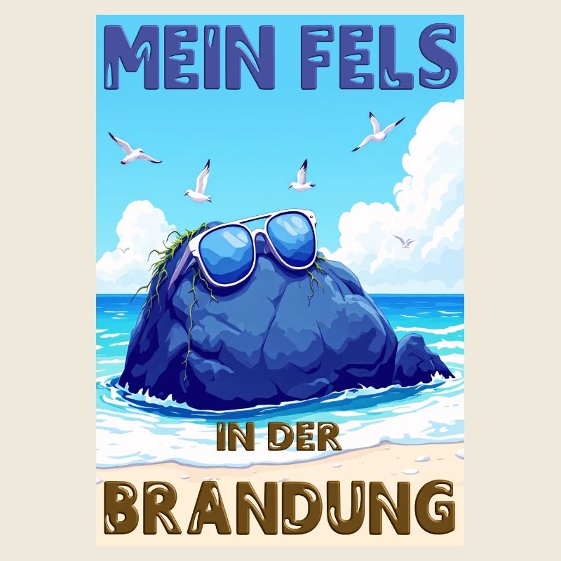 Mon rocher dans les vagues - version allemande