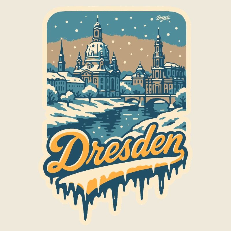 Wintry Dresden – Old Town in the Snow