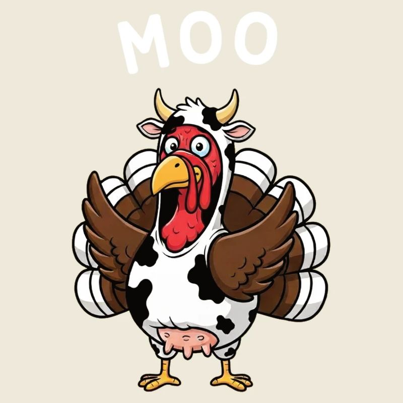 Dinde Moo Drôle Vache de Noël