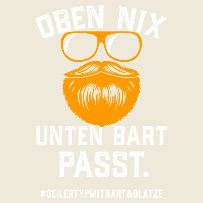 Geiler Typ Mit Bart Und Glatze Bartträger Vollbart