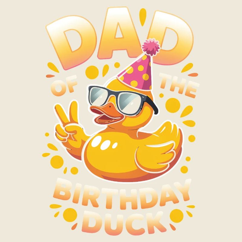 Papa du canard d’anniversaire