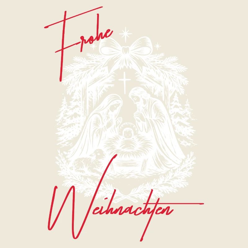 Weihnachtskrippe Schwarz Weiß