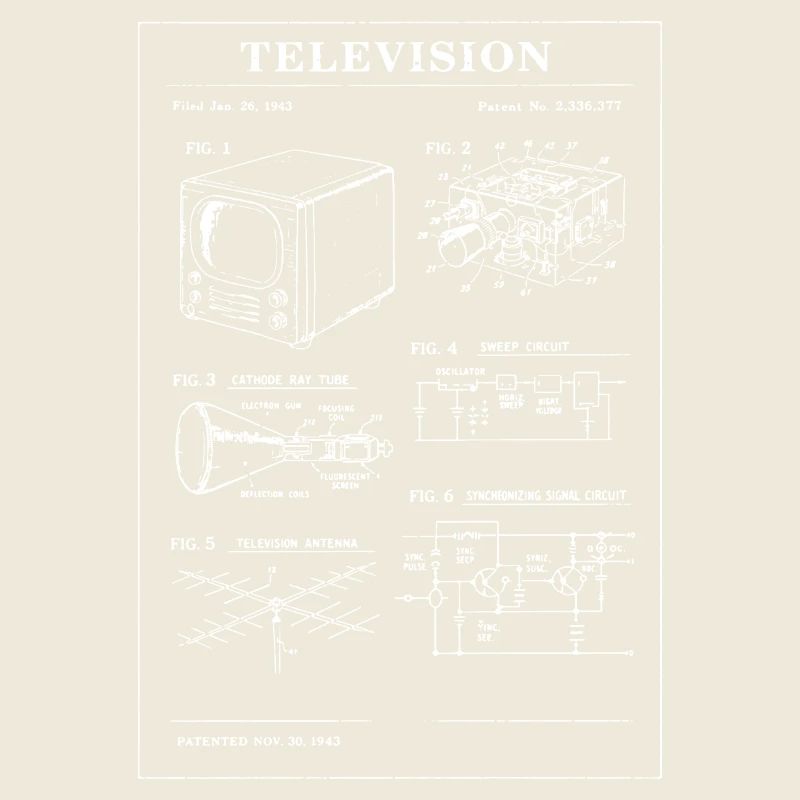 Plan de télévision rétro