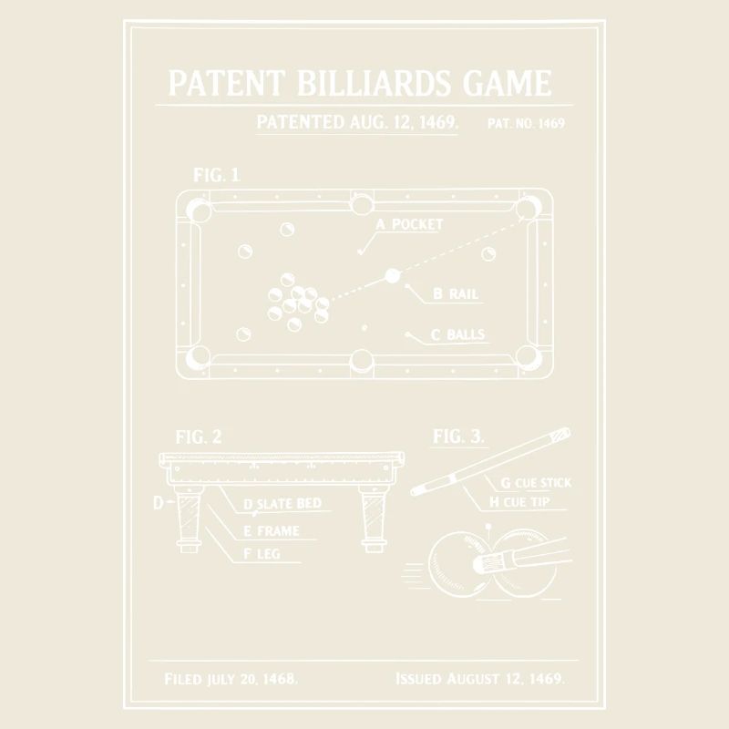Plan du billard breveté