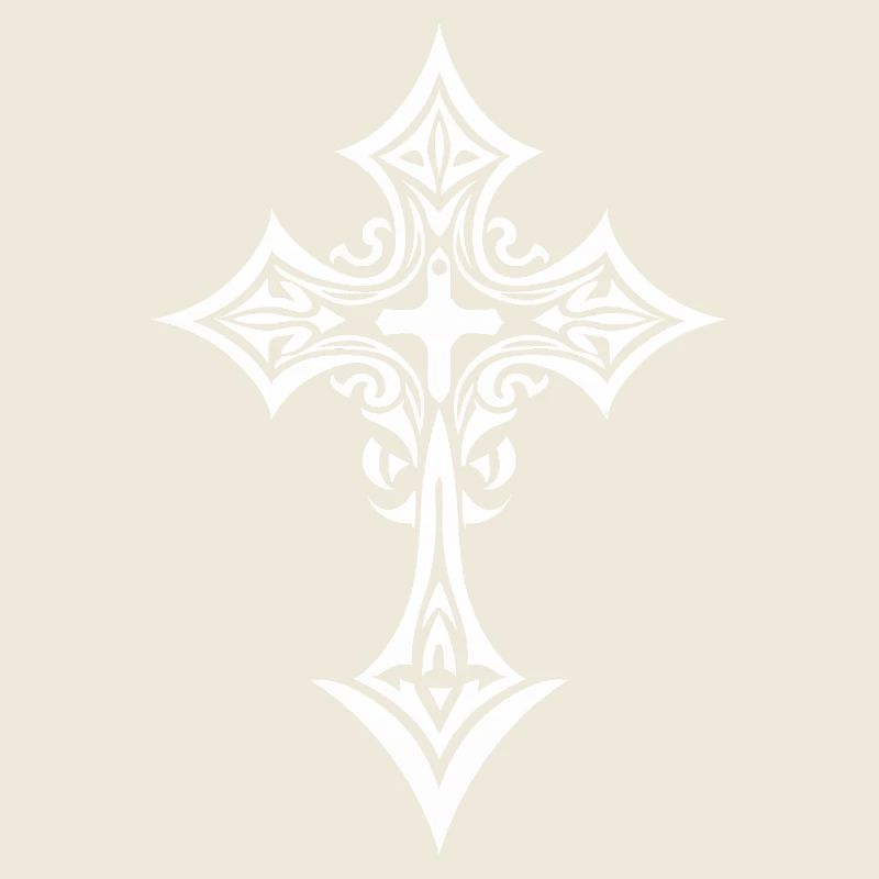 Croix tribale ornée