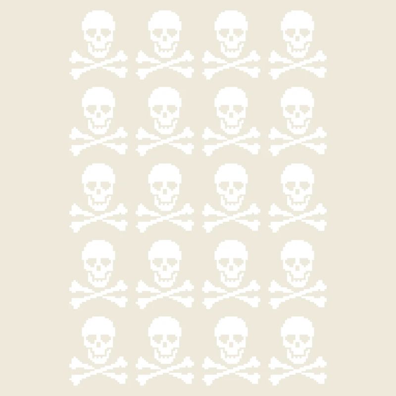 Skull & Crossbones Repeating Pattern