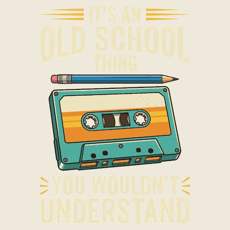 Old School Cassette Design – Mixtape rétro