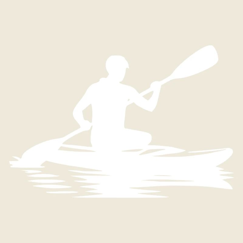 Wanderung mit Kayak Boot auf See und Fluss