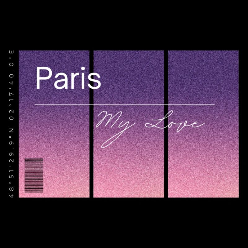 Paris, mon amour. Souvenir AVEC données GPS