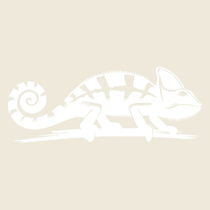 Kinder Chamäleon wandert über einen Ast