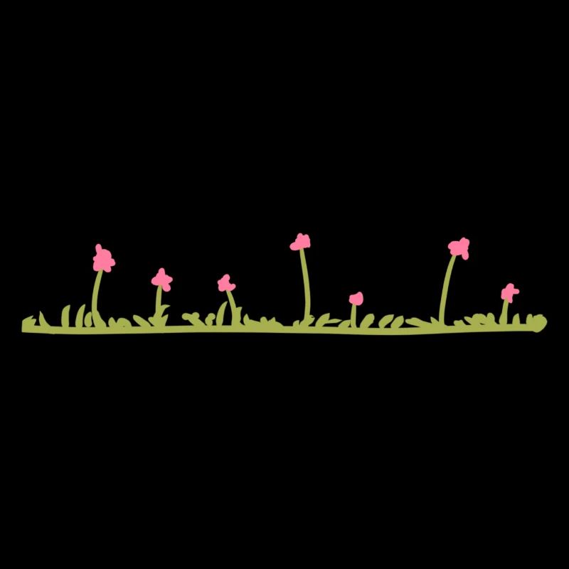 rosa blumen linie grass
