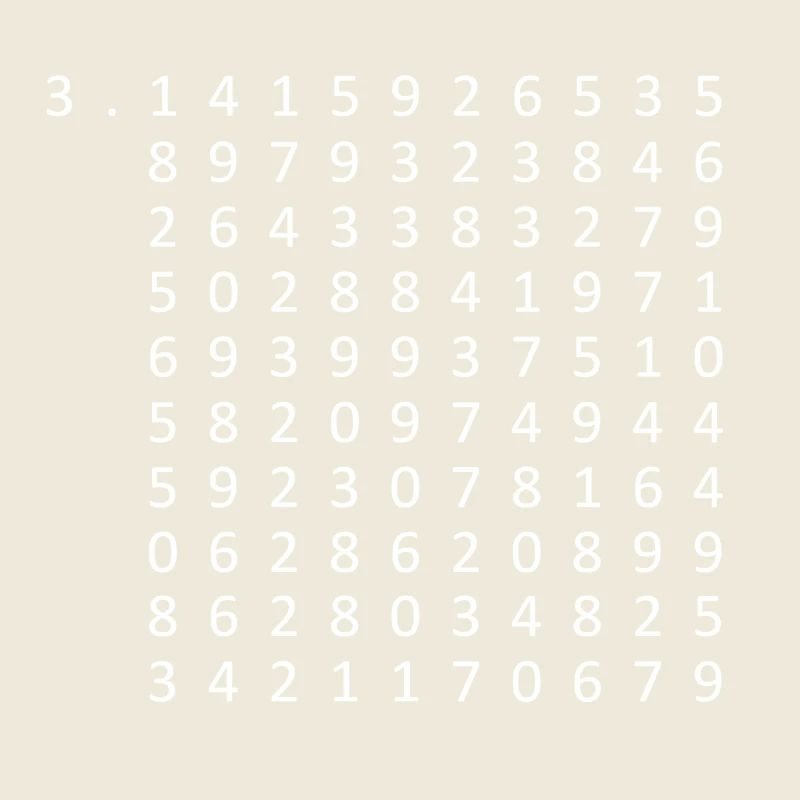 Pi à 100 décimales