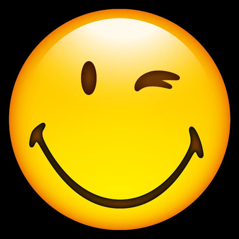 Smiley Glossy Happy Blink