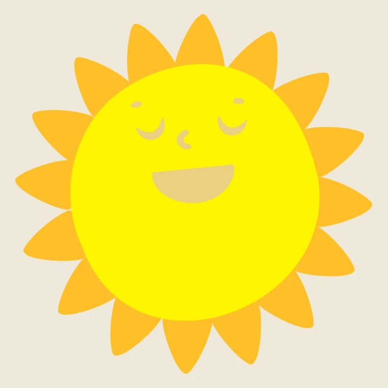 Fröhlicher Sonnenschein