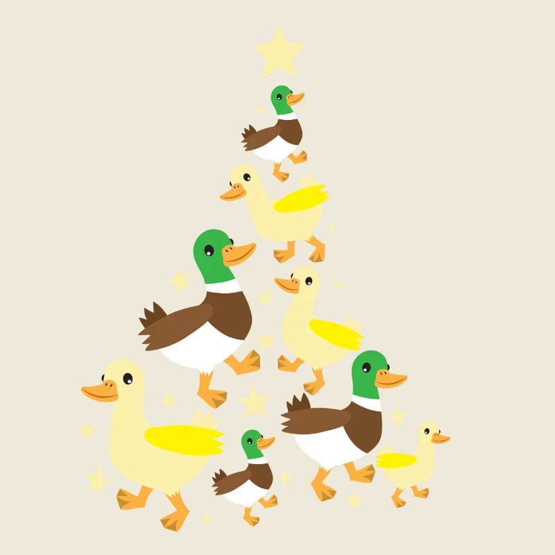Duck Xmas Christmas tree