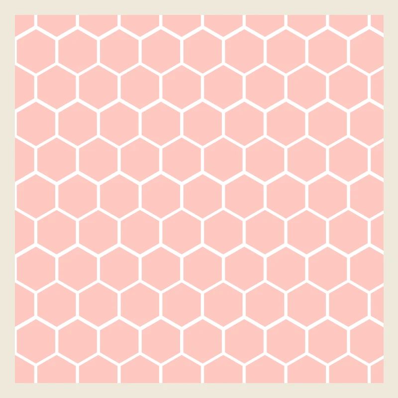 Pink Honeycomb Pattern