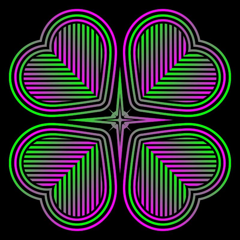 Four-leaf clover of hearts - 2