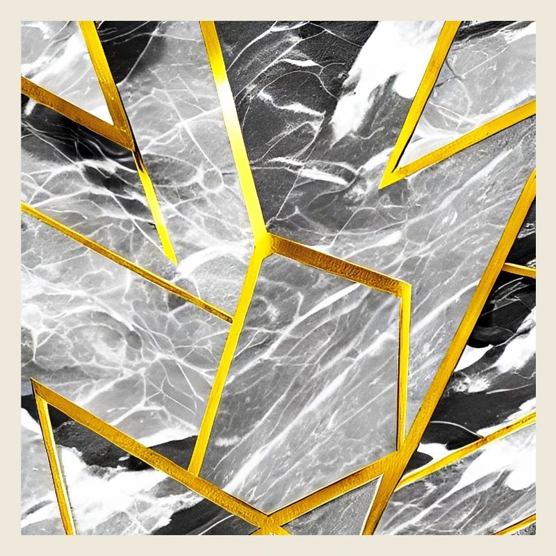 Marmor Schwarz-Weiß Gold Textur