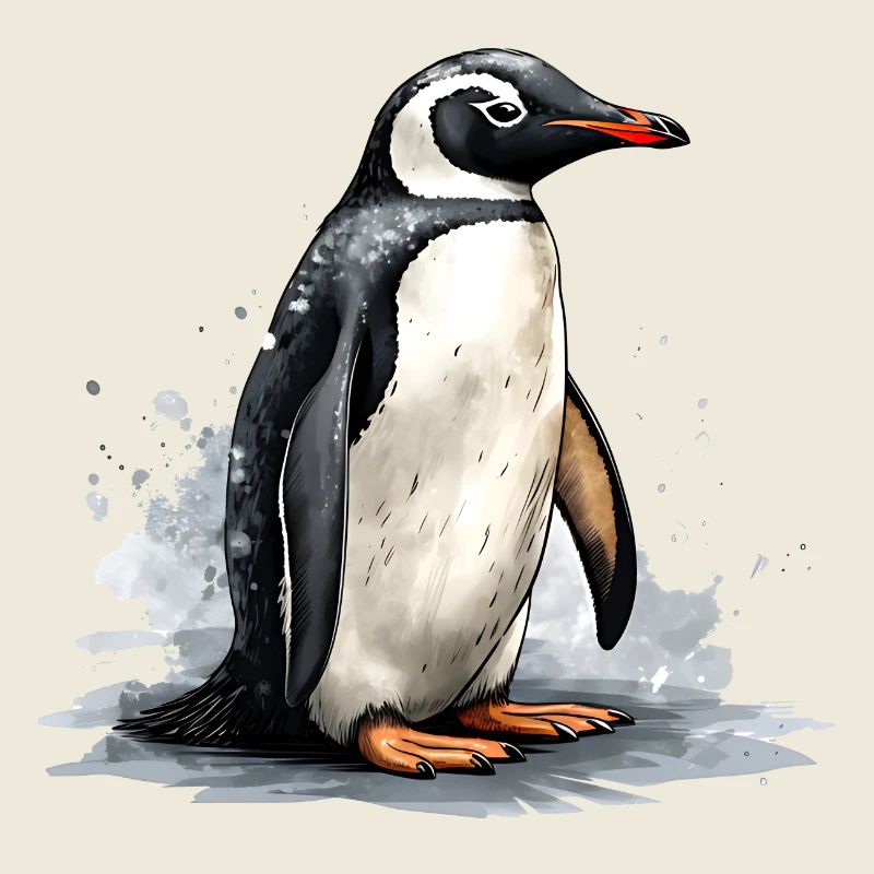 Pinguin auf Eisscholle